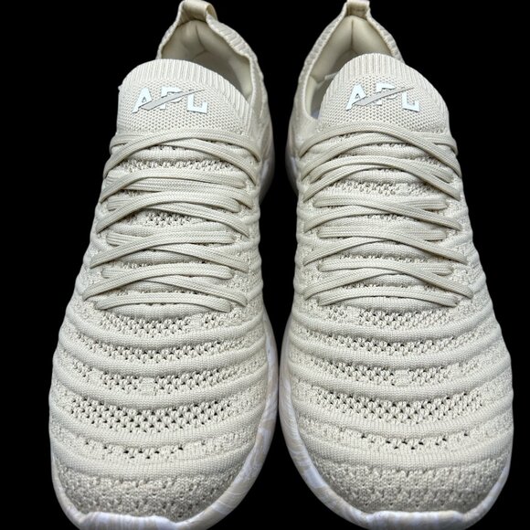 APL Men's Techloom Wave Running Shoes - Parchment/White/Marble - Size 9 (NEW) - Picture 3 of 7